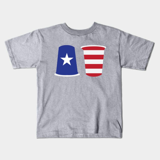 Independence Day Flip Kids T-Shirt by PodDesignShop